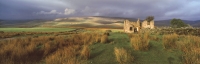 Pennine landscape with ruined house