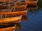 Derwentwater - Detail of rowing boats
