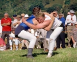 Cumberland and Westmorland wrestlers at a tradtional valley show